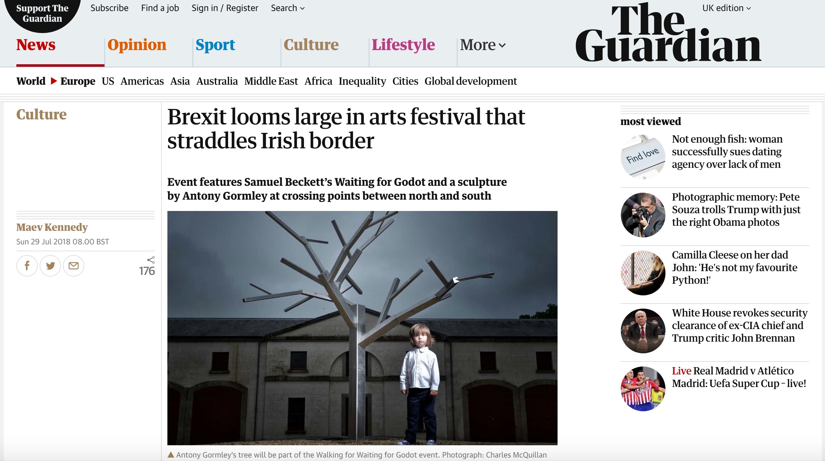 The Guardian: Brexit looms large in arts festival that straddles Irish border